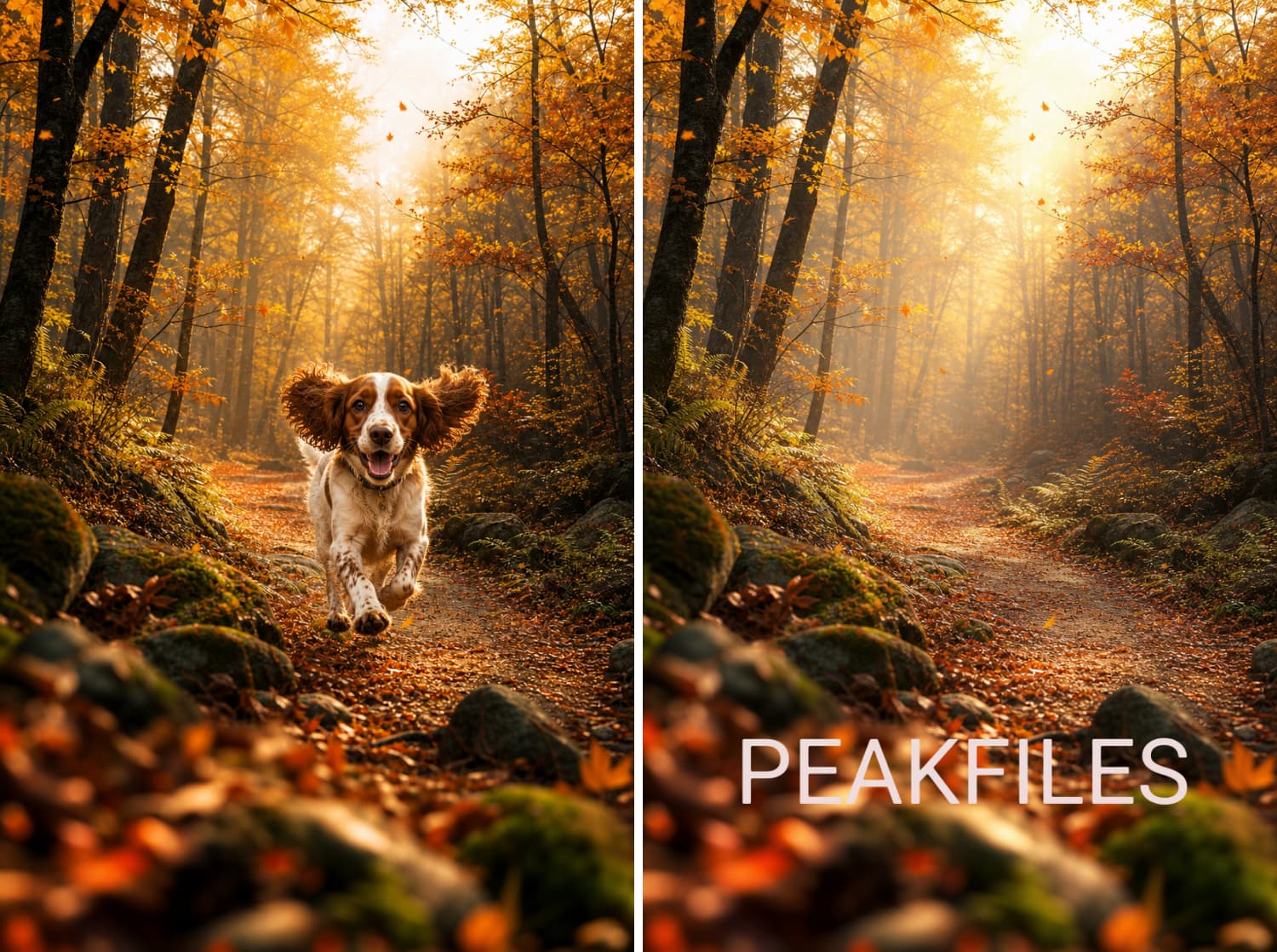 50 Autumn Forest Digital Backdrops, Fall Photography Background Bundle, Woodland Portrait Scenes,  Maternity, Child, Family Photoshoot - Thumbnail 3