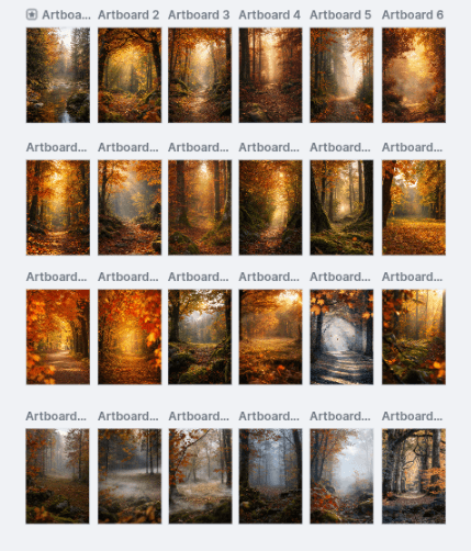 50 Autumn Forest Digital Backdrops, Fall Photography Background Bundle, Woodland Portrait Scenes,  Maternity, Child, Family Photoshoot - Thumbnail 8