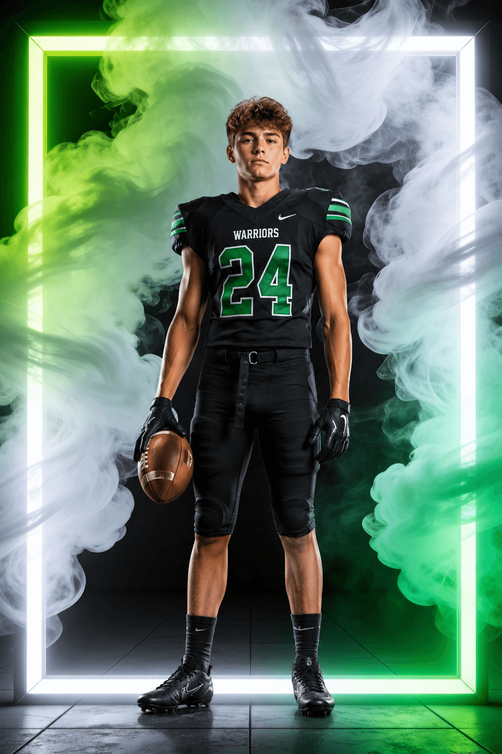 55 Light & Fogs Sport Backdrops | Sports Photography Backgrounds | Basketball, Football, Soccer, Cheer & Athlete Portraits - Thumbnail 4
