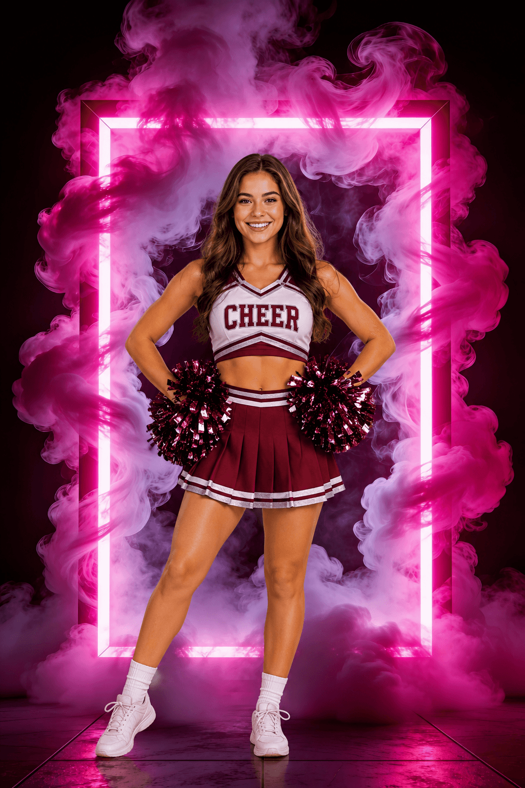 55 Light & Fogs Sport Backdrops | Sports Photography Backgrounds | Basketball, Football, Soccer, Cheer & Athlete Portraits - Thumbnail 7