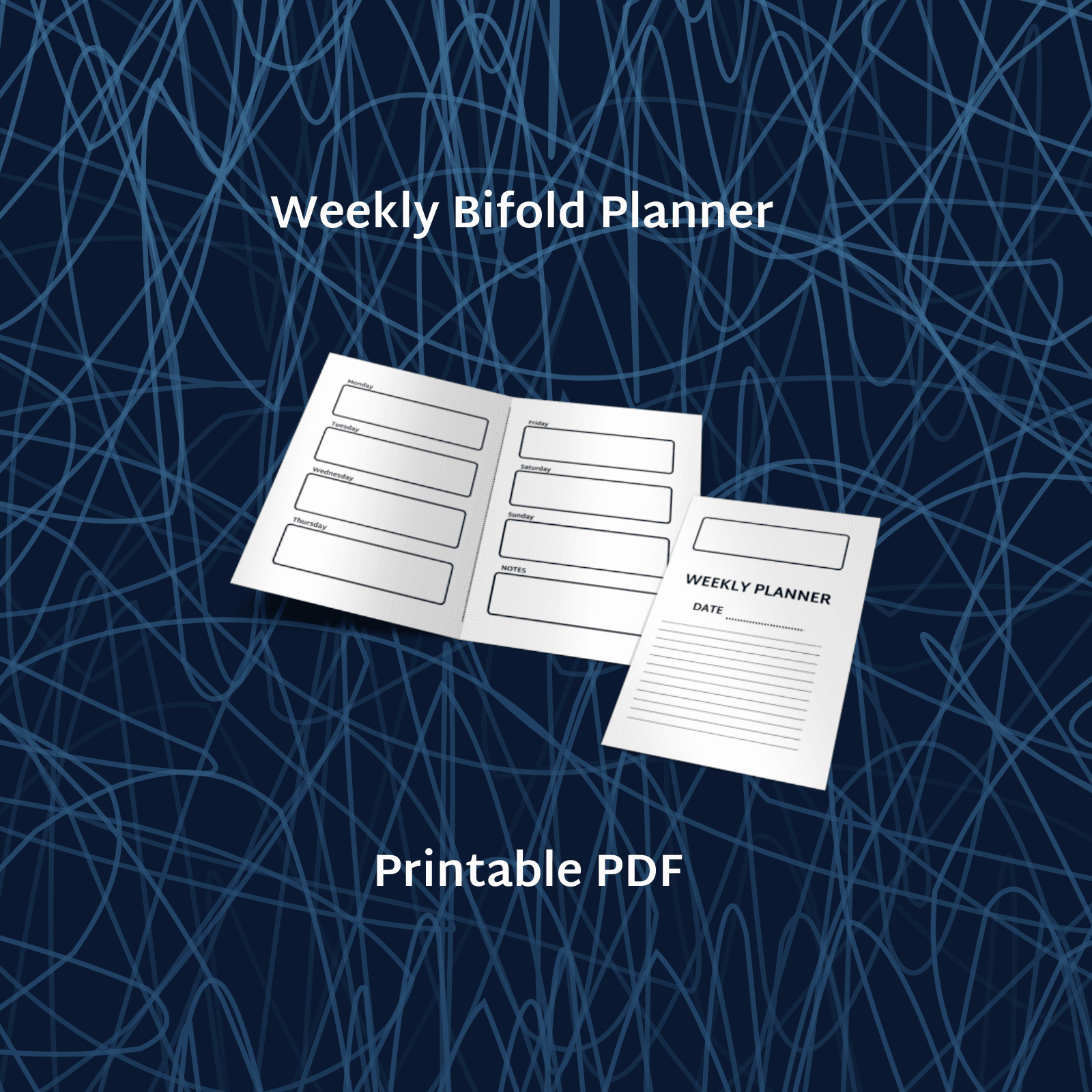 Weekly Bifold Planner – Minimal Printable A4