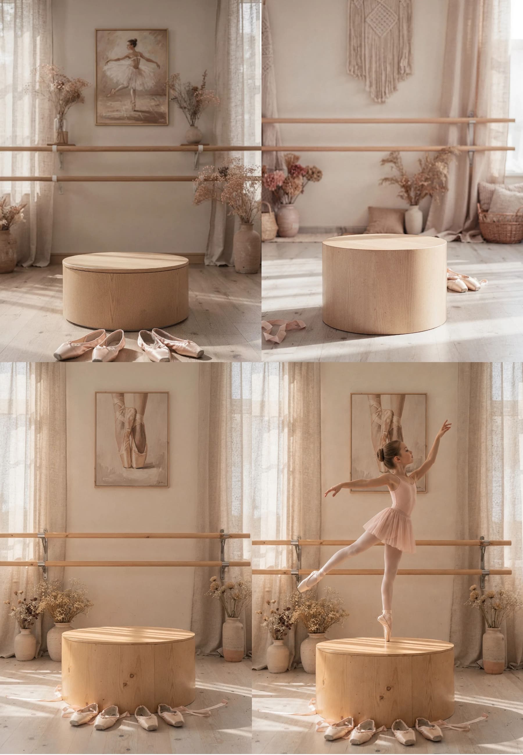 Ballet Digital Backdrop Bundle – 15 Backgrounds, Round Podium, Low Angle Studio, Ballerina Photoshop Overlay, 5 Styles Set - Thumbnail 8