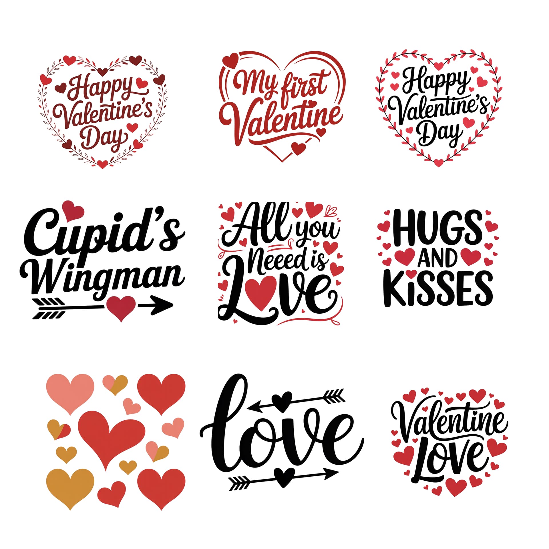 Saint Valentine SVG Files – Set of 20 - Thumbnail 3