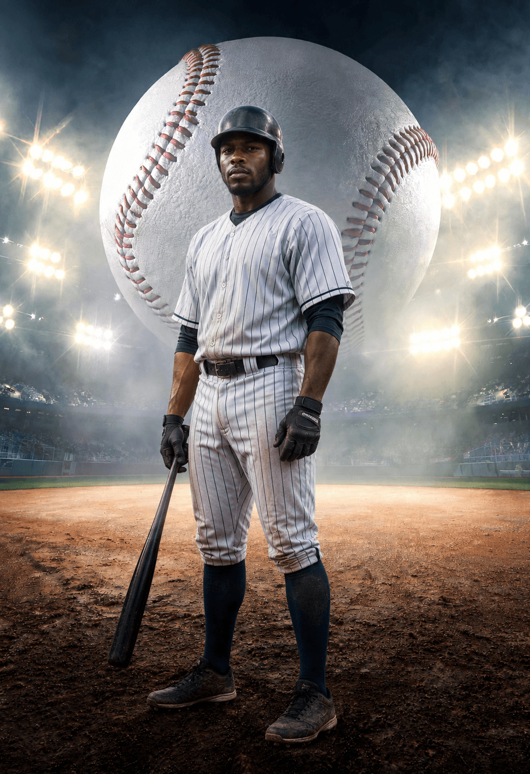 35 Baseball Light Digital Backdrops PNG JPG, Sports Photography Backgrounds, Editable Baseball Photoshop Templates, Sports Photo Backgrounds - Thumbnail 4