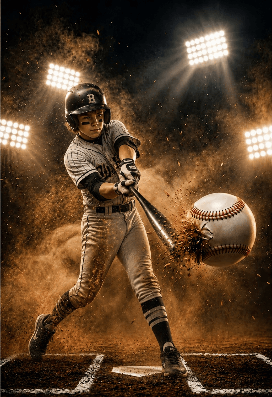 35 Baseball Light Digital Backdrops PNG JPG, Sports Photography Backgrounds, Editable Baseball Photoshop Templates, Sports Photo Backgrounds - Thumbnail 8