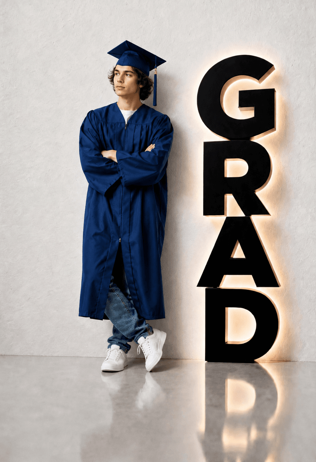 Graduation Digital Backdrop Set | 2026 Senior Photo Backgrounds with 3D GRAD Letters, 15 JPGs - Thumbnail 2