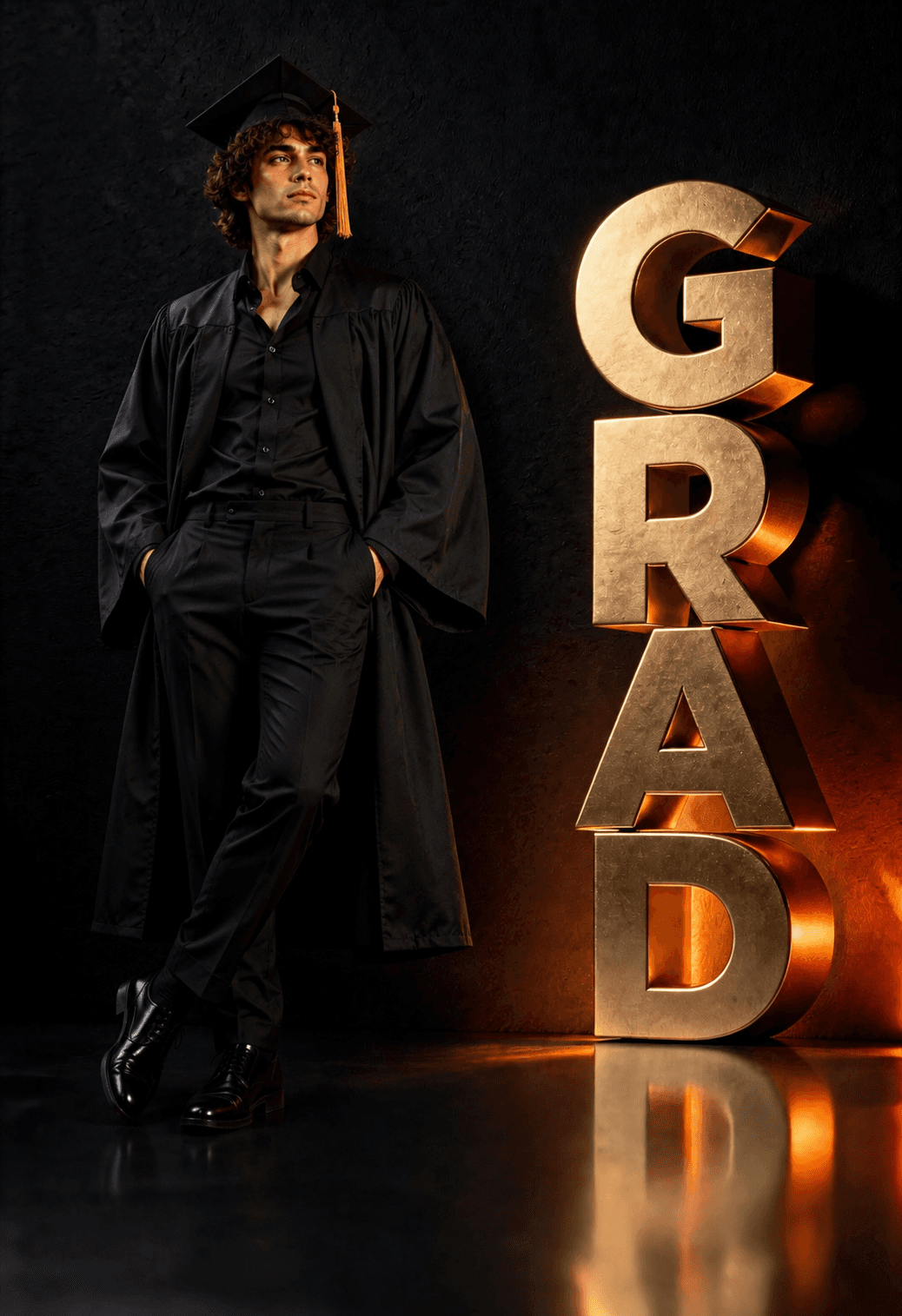 Graduation Digital Backdrop Set | 2026 Senior Photo Backgrounds with 3D GRAD Letters, 30 JPGs - Thumbnail 3