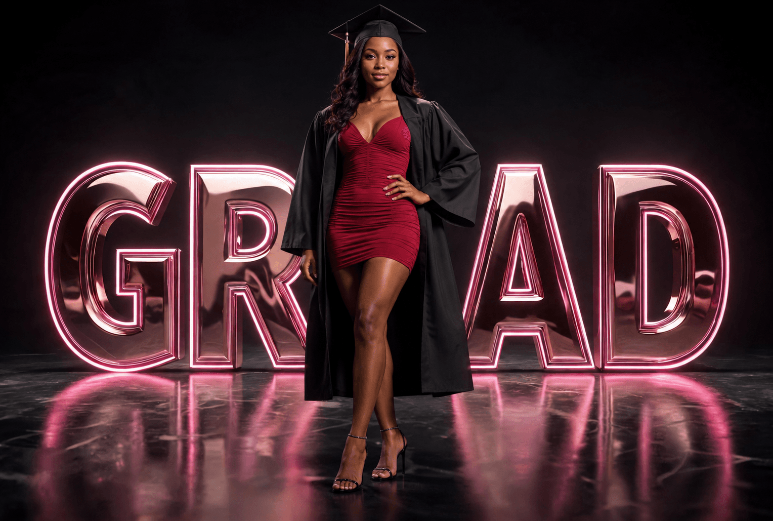 Neon Graduation Digital Backdrop, Grad Party Digital Background, Class of 2026 Photo Booth Backdrop, 15 JPG Files, Instant Download - Thumbnail 8