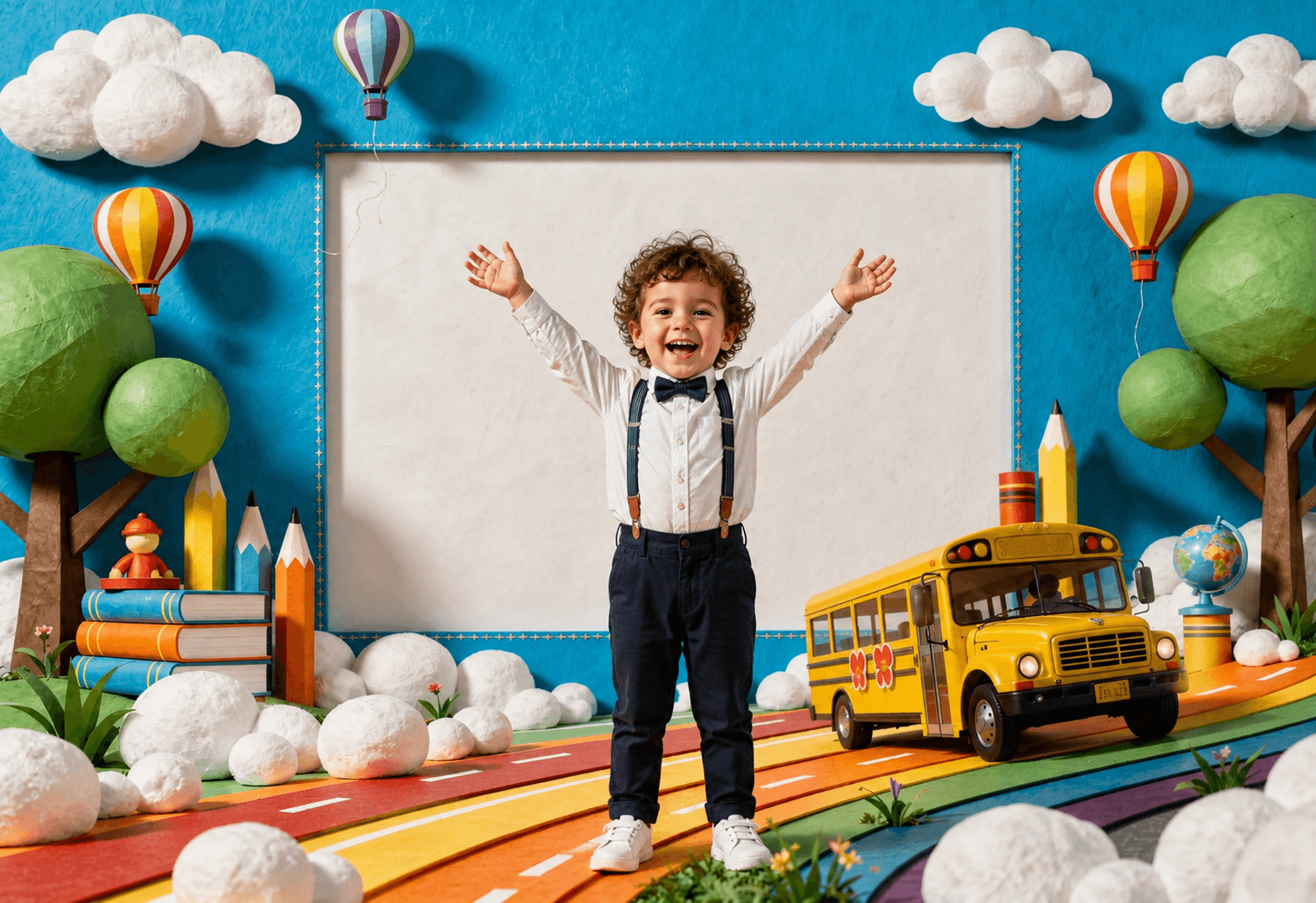 Rainbow Classroom School Photo Backdrop Bundle, Kindergarten Graduation Digital Backdrops, 20 JPG Backgrounds - Thumbnail 5