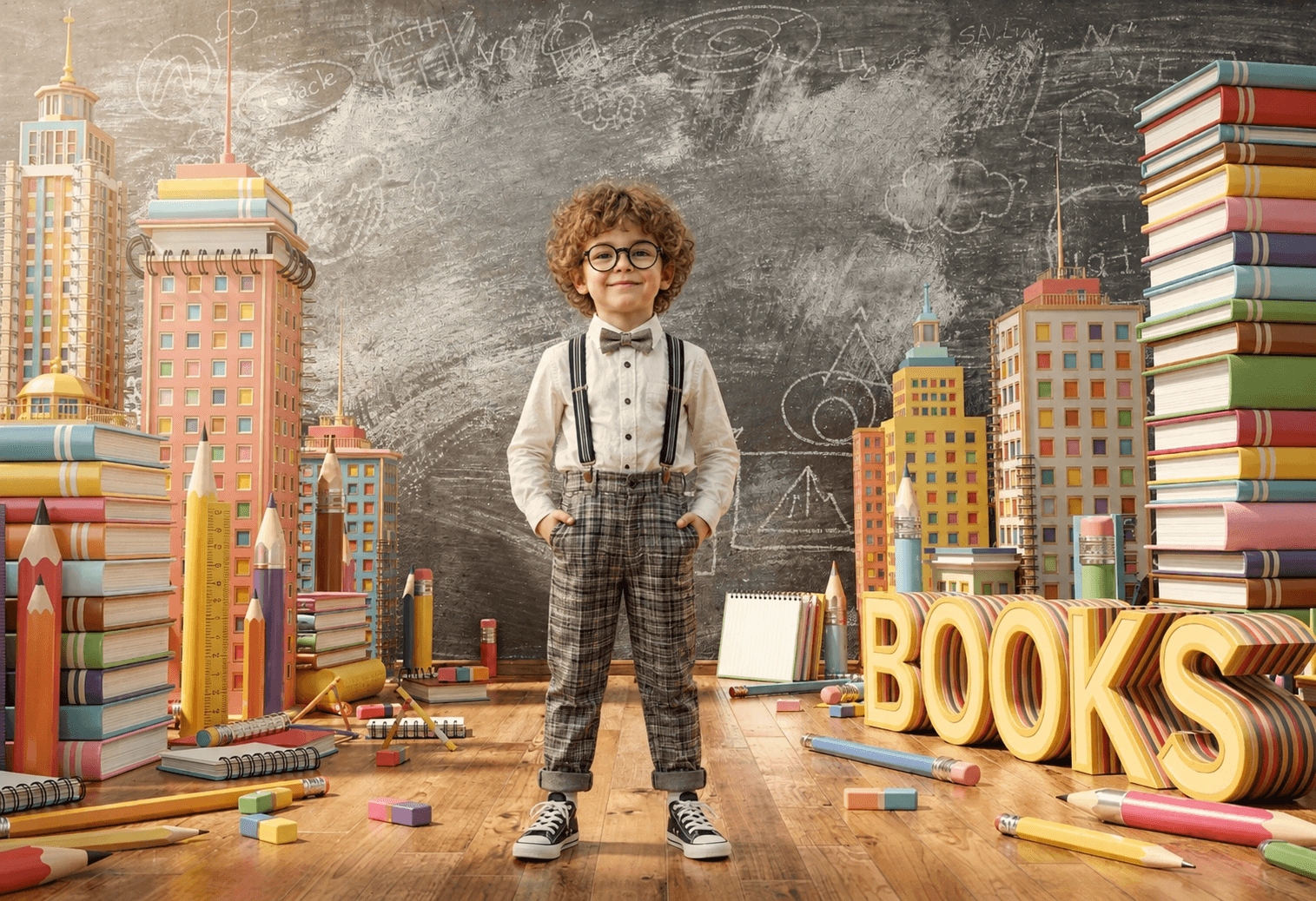20 Back to School Digital Backdrops Bundle | School Portrait Backgrounds | Composite Photo Templates | Classroom Photography Backdrops - Thumbnail 2