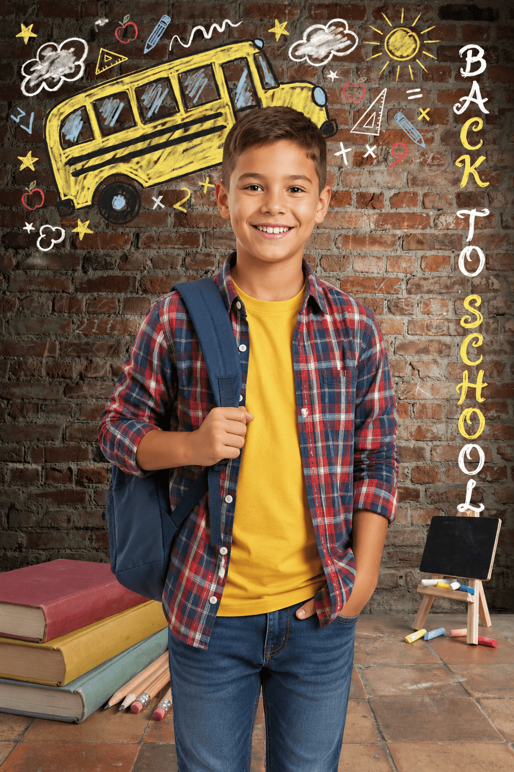 30 Back to School Digital Backdrops Bundle | School & Preschool Portrait Backgrounds | Classroom Photography | Photo Composites - Thumbnail 2