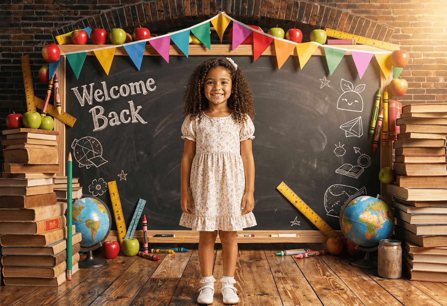 30 Back to School Digital Backdrops Bundle | School & Preschool Portrait Backgrounds | Classroom Photography | Photo Composites - Thumbnail 7