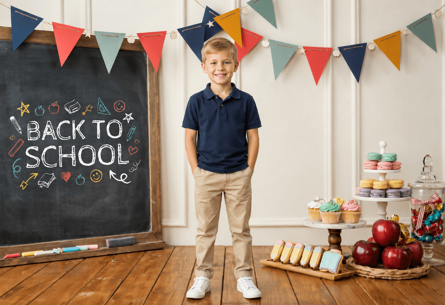 30 Back to School Digital Backdrops Bundle | School & Preschool Portrait Backgrounds | Classroom Photography | Photo Composites - Thumbnail 9