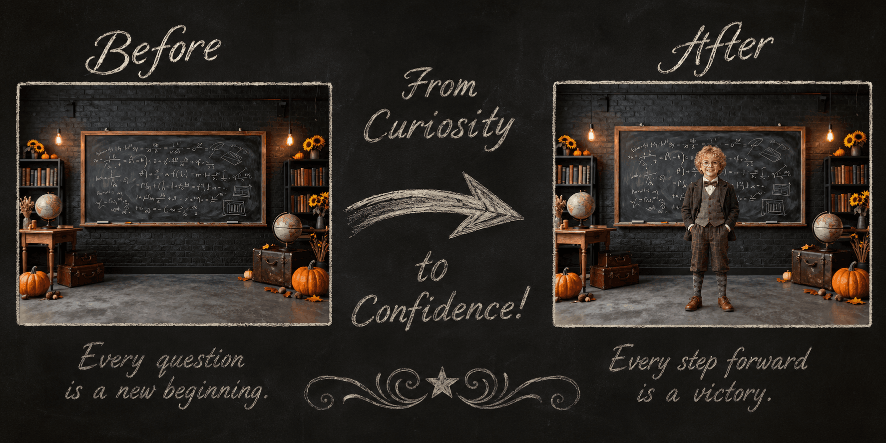 30 Fall Classroom Digital Backdrops, Back to School Backgrounds, Autumn School Portrait Backdrops, Vintage Classroom Photo Bundle - Thumbnail 2