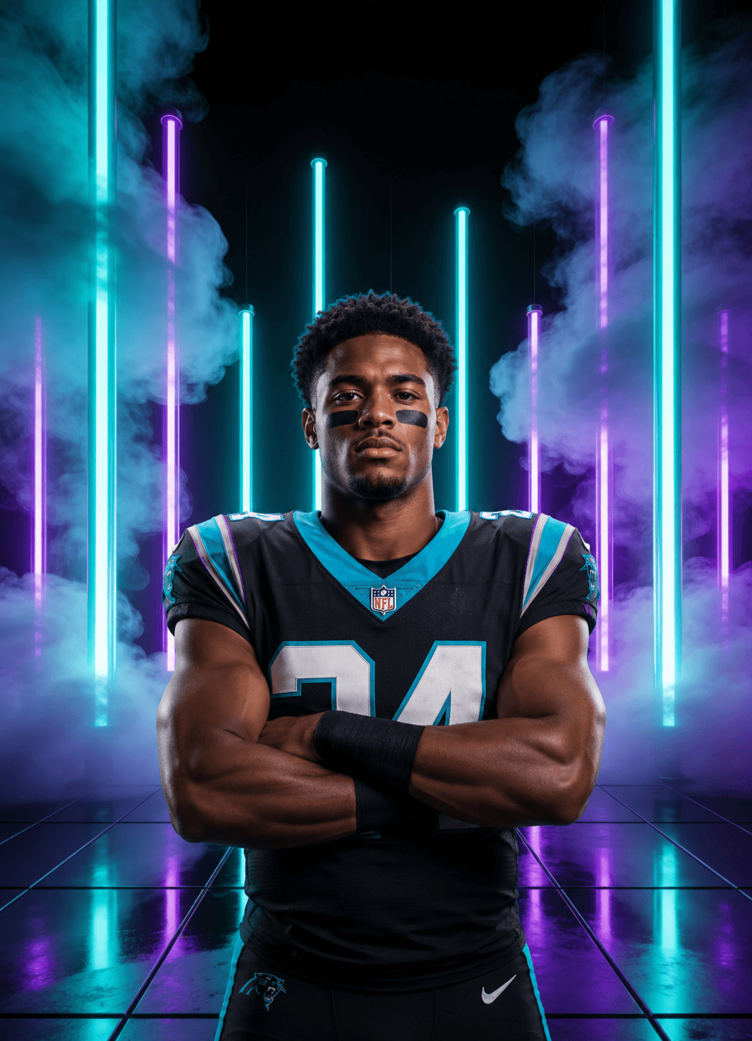 50 Neon Sports Digital Backdrops Bundle | Senior Athlete Portrait Backgrounds | Football Basketball Baseball Sports Backdrops - Thumbnail 3
