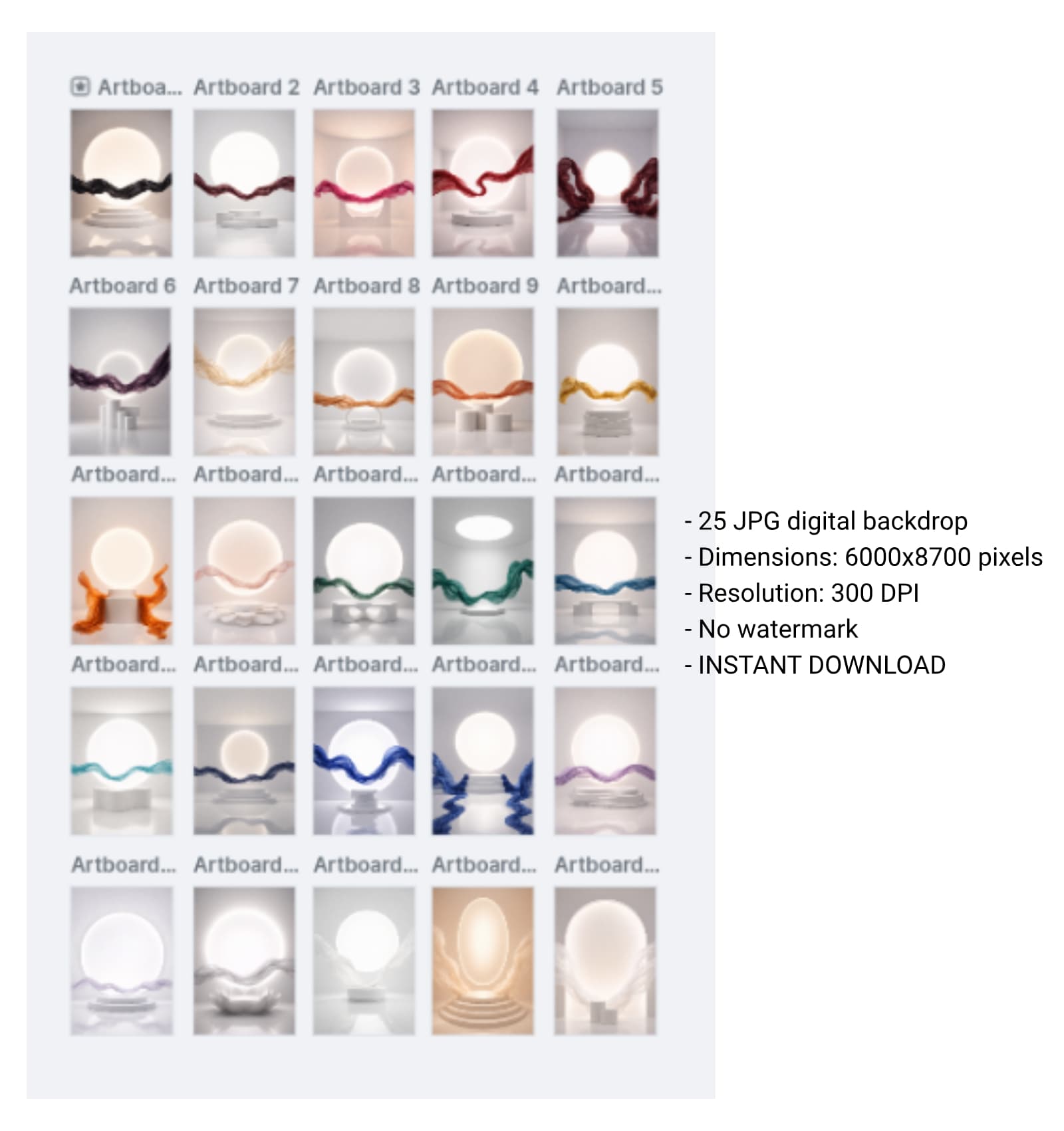 25 Backlight Podium Maternity Backdrops, Pregnancy Portrait Overlay, Glowing Halo Studio, Baby Bump Photography, Expecting Mother Digital Background, Elegant Woman Portrait - Thumbnail 7